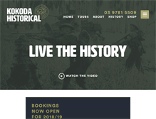 Tablet Screenshot of kokodahistorical.com.au